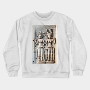 Stone Carvings at Angkor Wat Crewneck Sweatshirt